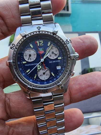 TAG HEUER PROFESSIONAL 200 M.
CHRONOGRAPH BLUE DIAL CK1112 รูปที่ 3