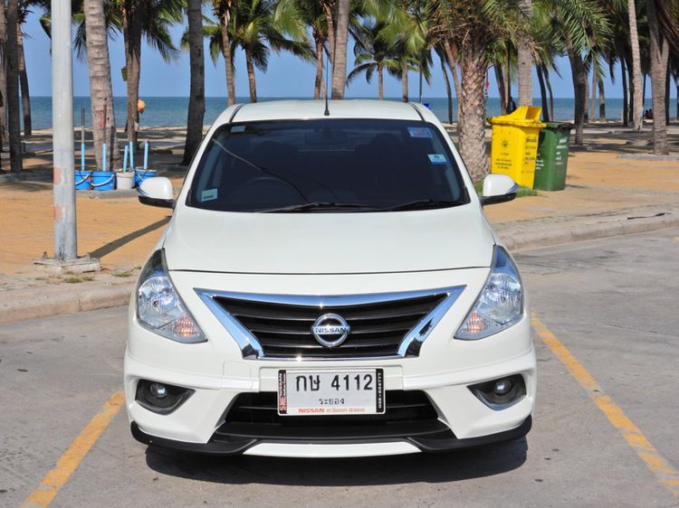 Nissan Almera 2014 1.2 E Sedan เบนซิน ไม่ติดแก๊ส เกียร์อัตโนมัติ ขาว รูปที่ 2