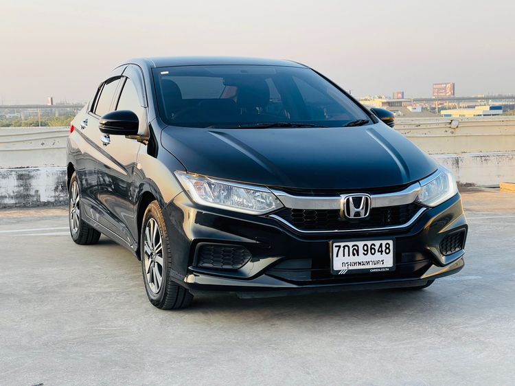Honda City 2018 1.5 V Plus i-VTEC Sedan เบนซิน ไม่ติดแก๊ส เกียร์อัตโนมัติ ดำ รูปที่ 3