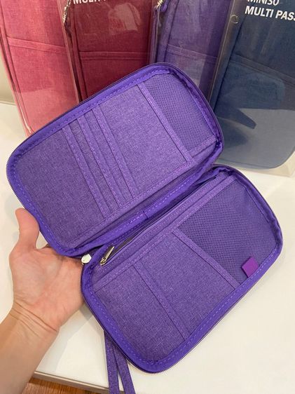 passport bag กระเป๋า ใส่เงิน พาสปอร์ต clutch  miniso kerea ของแท้ โล๊ะสต๊อก ขายส่ง10ใบ 900 รูปที่ 8