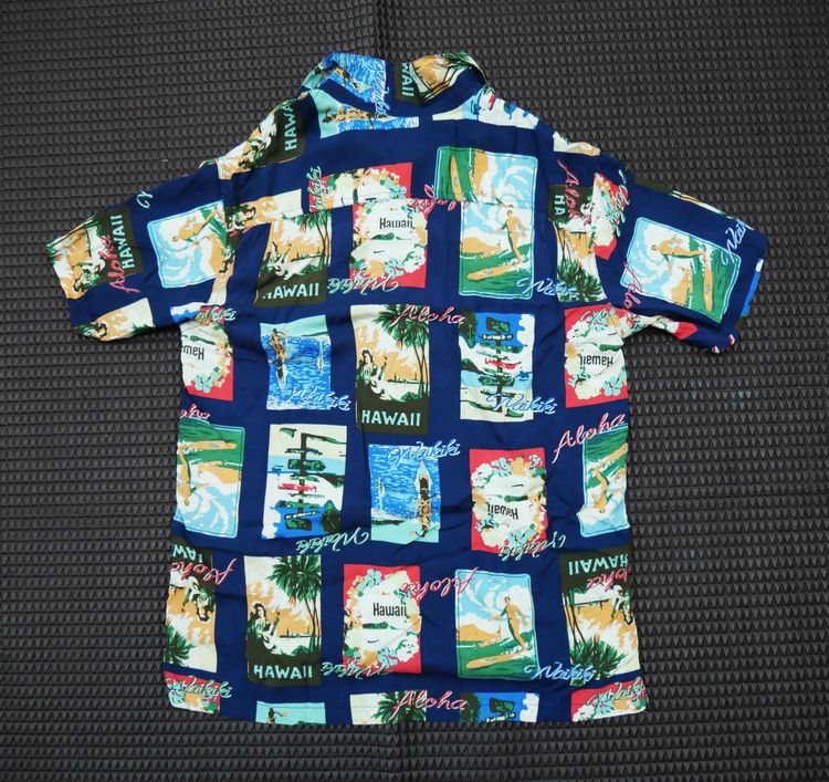 restoration kemeja hawaii vintage medium size rayon shirt  รูปที่ 3