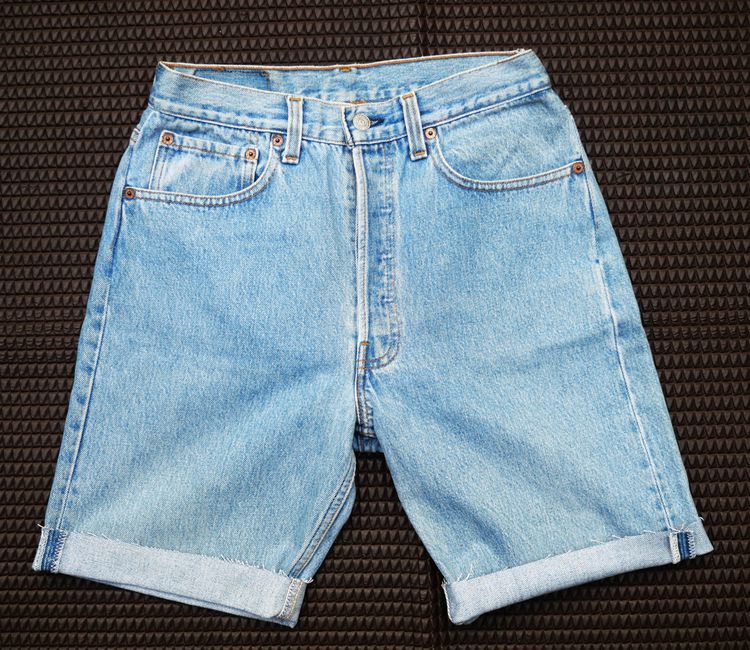 Levi's 501 Made in usa Cut off small e  รูปที่ 2