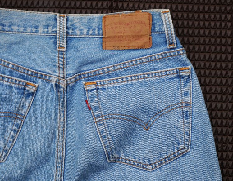 Levi's 501 Made in usa Cut off small e  รูปที่ 5