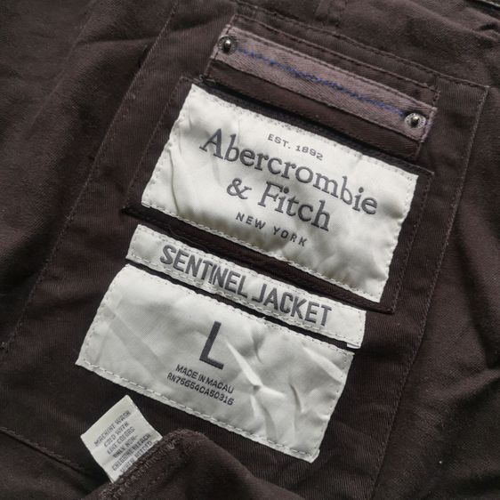 Abercrombie Fitch Dark Brown Sentinel Jacket รอบอก 45” รูปที่ 8