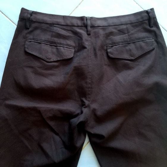 United Arrows
rayon mix 
brown coated indigo
 twin side zipper cargo pants
w32
🔴🔴🔴 รูปที่ 9