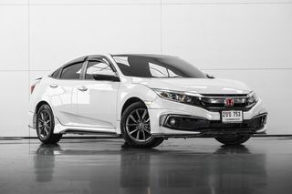 Honda Civic 1.8 EL สี ขาว ปี 2020 (125V7)  รถบ้านมือเดียว ราคาถูกสุดในตลาดไม่ต้องใช้เงินออกรถ