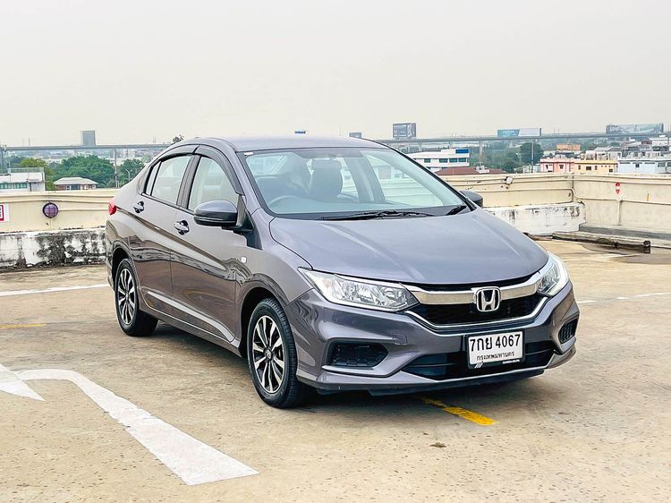 Honda City 2018 1.5 S Sedan เบนซิน ไม่ติดแก๊ส เกียร์อัตโนมัติ เทา รูปที่ 3