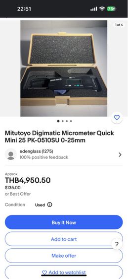Mitutoyo Digimatic Micrometer  รูปที่ 5