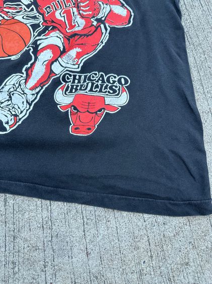 Bulls Vintage Mascot หน้าหลัง เสื้อบาส รูปที่ 3