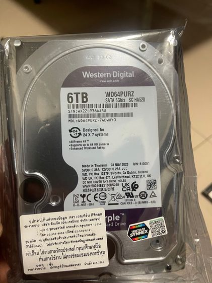Hard disk WD 6 TB. ของใหม่ รูปที่ 6