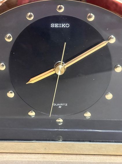 นาฬิกาตั้งโต๊ะ "ซีทรู" ทองเหลือง Hollywood Regency นาฬิกาสมัยปลายศตวรรษที่ 20 สภาพสมบูรณ์ สวย คลาสสิค รูปที่ 10