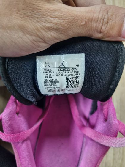 Nike Jordan1Low Fuchsia ไซส์40.5 25.5 cmมือ2 การันตีแท้จากร้านทรงหนา รูปที่ 6
