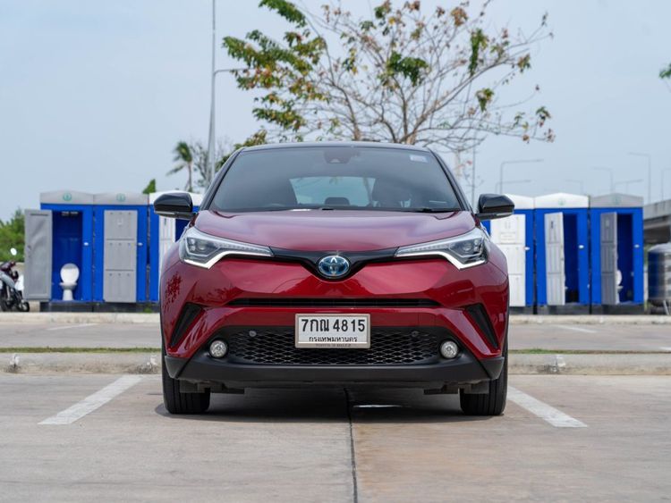 Toyota C-HR 2018 1.8 Hybrid Hi Utility-car ไฮบริด ไม่ติดแก๊ส เกียร์อัตโนมัติ แดง รูปที่ 2