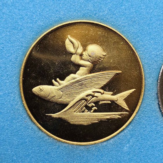 เหรียญที่ระลึกงาน Okinawa International Ocean Expo 1975 นิทรรศการมหาสมุทรระหว่างประเทศ เมืองโอกินาว่า ประเทศญี่ปุ่น 1975 รูปที่ 3