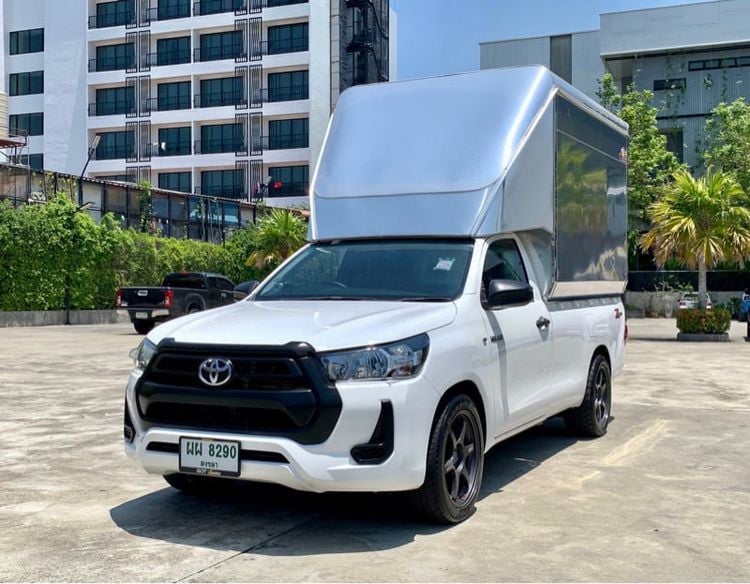 Toyota Hilux Revo 2021 2.4 Entry Pickup ดีเซล เกียร์ธรรมดา ขาว
