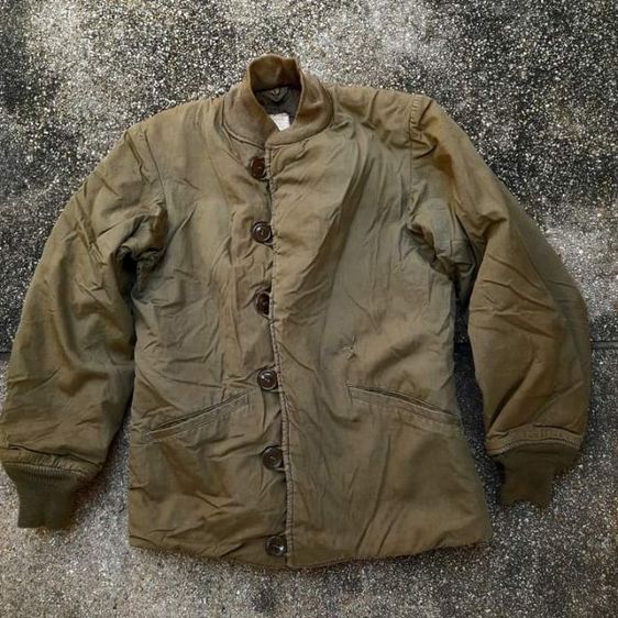 vintage 40s WW2 m1943 field jacket FJ pile liner 36L authentic real vintage made in U.S.A.🔵🔵🔵 ไซส์ รูปที่ 2
