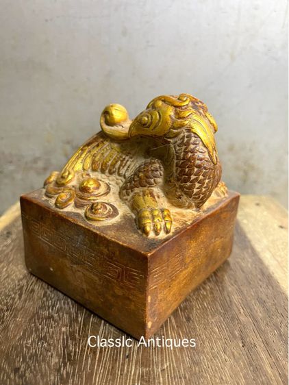 ตราประทับ หินแกะสลัก นกฟีนิกซ์A15 รูปที่ 3