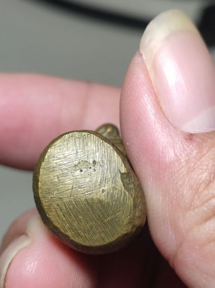 พระพิฆเนศหล่อโบราณ หลวงปู่อิ่ม วัดหัวเขา จ.สุพรรณบุรี ปี 2470-80 เนื้อโลหะผสม  ขนาดห้อยบูชา สภาพใช้ รูปที่ 5