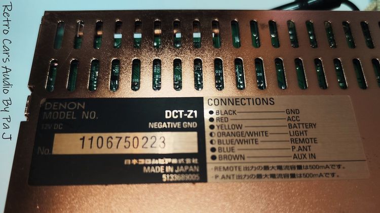 วิทยุติดรถยนต์ DENON DCT-Z1 รูปที่ 3