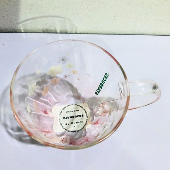 Starbucks Thailand 2023 Cherry Blossom Pink Sakura Glass 14oz.  รูปที่ 7