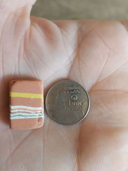 พระเนื้อดินผสมผงพิมพ์เล็ก(พระพิมพ์พระสมเด็จพิมพ์เล็กเนื้อหลายสีหลังเรียบ(ไม่ทราบพระเกจิที่สร้าง))พระบ้านพระเครื่องรางของมงคล รูปที่ 6