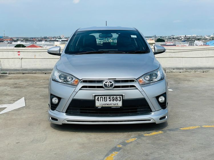 Toyota Yaris 2015 1.2 G Sedan เบนซิน ไม่ติดแก๊ส เกียร์อัตโนมัติ เทา รูปที่ 2
