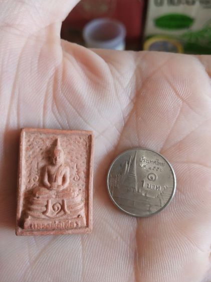 พระเนื้อกระเบื้องหลังคาโบสถ์พิมพ์เล็ก(พระพิมพ์พระพุทธโสธร(วัดสุทธาวาส)(เมืองแปดริ้วหรือฉะเชิงเทราปี2537))พระบ้านพระเครื่องรางของมงคล รูปที่ 8