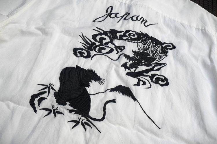 Avirex embroidery commemorative shirt vintage รูปที่ 2
