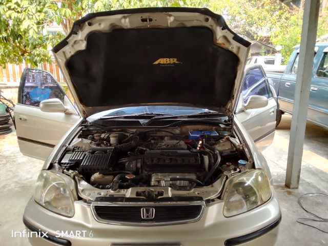 Honda Civic 1998 1.5 LX Sedan เบนซิน ไม่ติดแก๊ส เกียร์ธรรมดา บรอนซ์ทอง รูปที่ 2