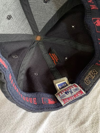 ส่งเร็ว หมวก MLB แท้ ปักB ทูโอน ปักปีกหมวก สภาพดีมาก ไซส์ XS-S รูปที่ 4