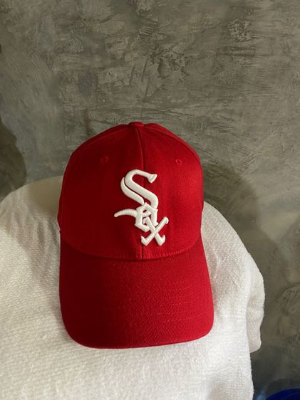 ส่งเร็ว หมวก MLB แท้ ปักSox  สภาพดีมาก ไซส์ xs-s รูปที่ 2