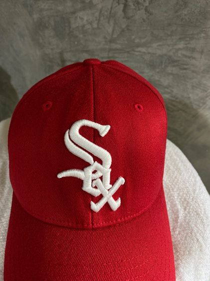 ส่งเร็ว หมวก MLB แท้ ปักSox  สภาพดีมาก ไซส์ xs-s รูปที่ 3