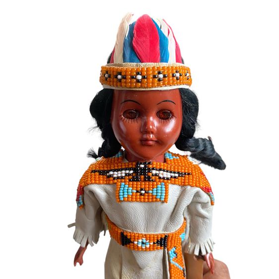vintage Carlson Dolls Native American doll 50s  รูปที่ 2