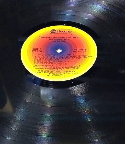 ขายแผ่นเสียง Jim Croce Photographs  Memories His Greatest Hits LP Record ABCD 835 รูปที่ 10
