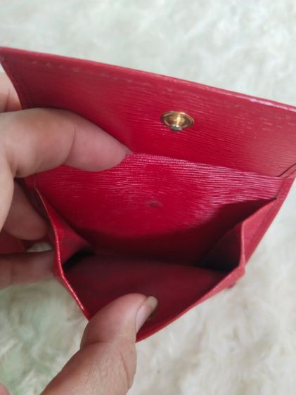 กระเป๋าสตางค์หนังแท้สีแดง nina ricci รูปที่ 3