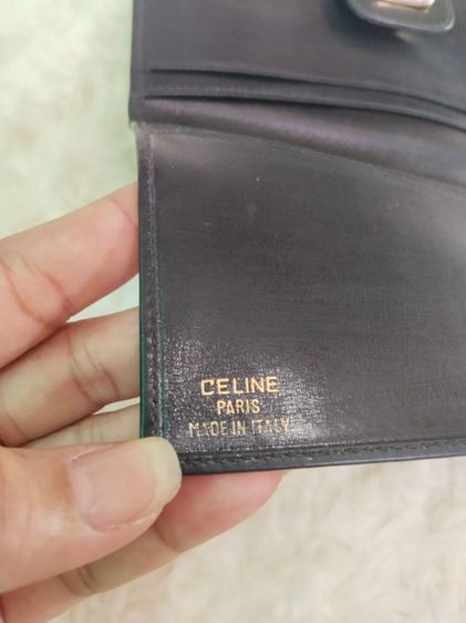 กระเป๋าสตางค์หนังแท้สีดำ ๅ Celine รูปที่ 6