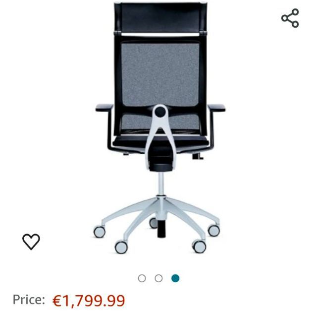 เก้าอี้สำนักงาน หนัง ดำ Ergonomic chair - Sadus Stuhle Made in Germany 