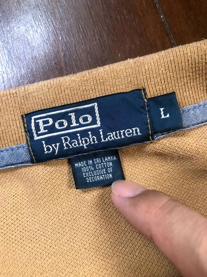 Polo Ralph Lauren น้ำตาล ม้าใหญ่ อาร์มธง รูปที่ 3