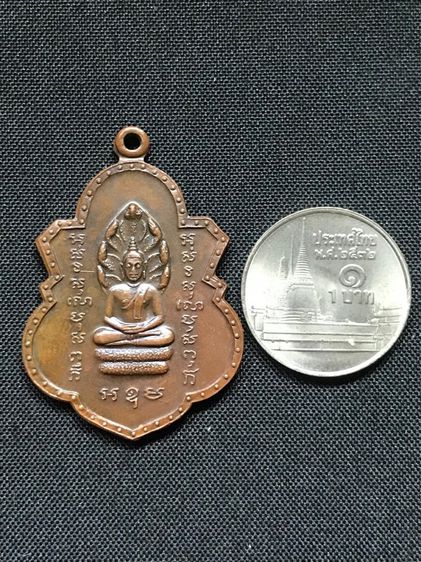 เหรียญ พระนาคปรก ๑๐๐ ปี วัดราชบพิธฯ กรุงเทพฯ พ.ศ.๒๕๑๓ เนื้อทองแดง อาจารย์นำ หลวงพ่อเงิน หลวงปู่โต๊ะ ร่วมปลุกเสก (ในหลวง ร.๙ เสด็จเททอง) รูปที่ 3