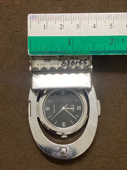 นาฬิกาหัวเข็ดขัดทรงมันๆ Seiko Vintage Watch Belt Buckle Seiko 2c21-0110 Quartz รูปที่ 11