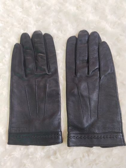 ถุงมือหนังแท้สีดำ georgesrech