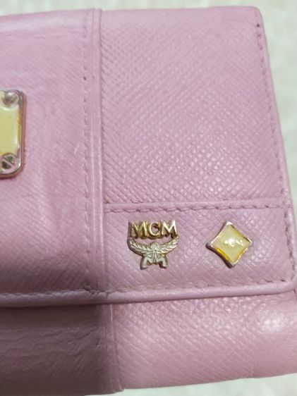 กระเป๋าสตางค์หนังแท้สีชมพู mcm รูปที่ 9