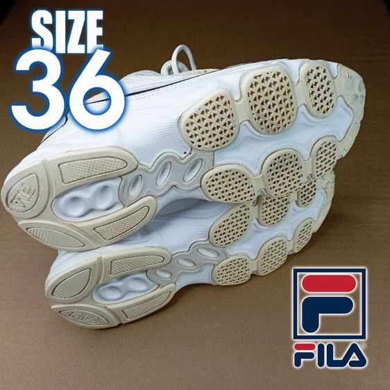รองเท้าผ้าใบ FILA สีขาว No.36 มือสอง สภาพดี สวย รูปที่ 6
