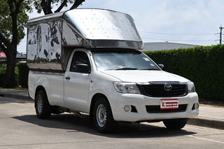 Toyota Hilux Vigo 2.7 CHAMP SINGLE CNG ( ปี 2014 ) รถกระบะติดหลังคาอลูมิเนียมใช้งานน้อย พรอ้มใช้งาน