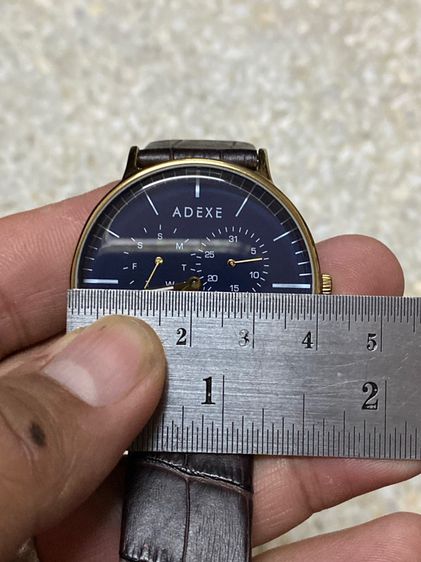 นาฬิกายี่ห้อ ADEXE  ควอทซ์ ของแท้มือสอง ทองสวย สายเดิม 850฿ รูปที่ 7