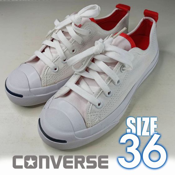 รองเท้าผ้าใบ CONVERSE สีขาว No.36 ใหม่ รูปที่ 2