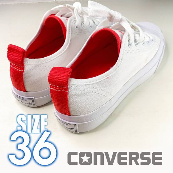 รองเท้าผ้าใบ CONVERSE สีขาว No.36 ใหม่ รูปที่ 7
