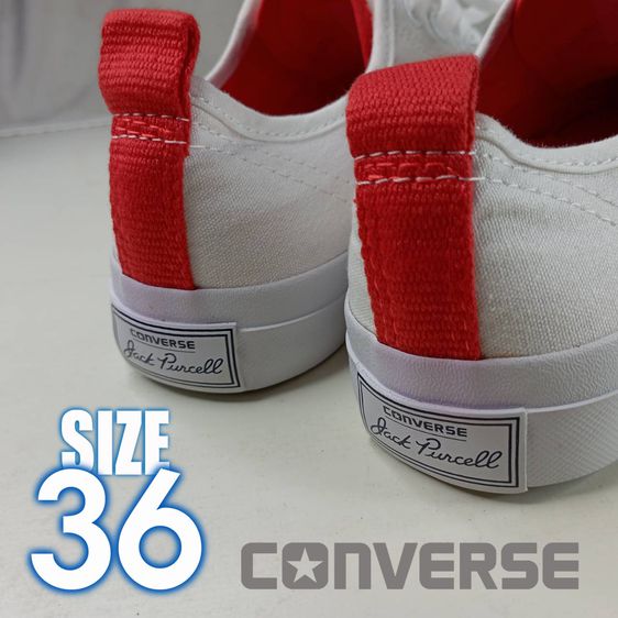 รองเท้าผ้าใบ CONVERSE สีขาว No.36 ใหม่ รูปที่ 5