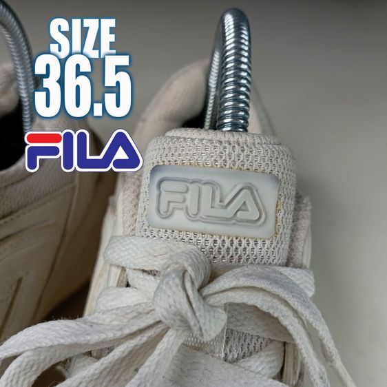 รองเท้าผ้าใบ FILA สีขาว No.36.5 มือสอง สภาพดี สวย รูปที่ 3