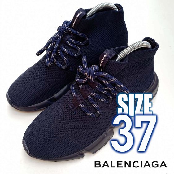 รองเท้าผ้าใบ BALENCIAGA สีดำ No.37 สภาพดี สวย มือสอง รูปที่ 3